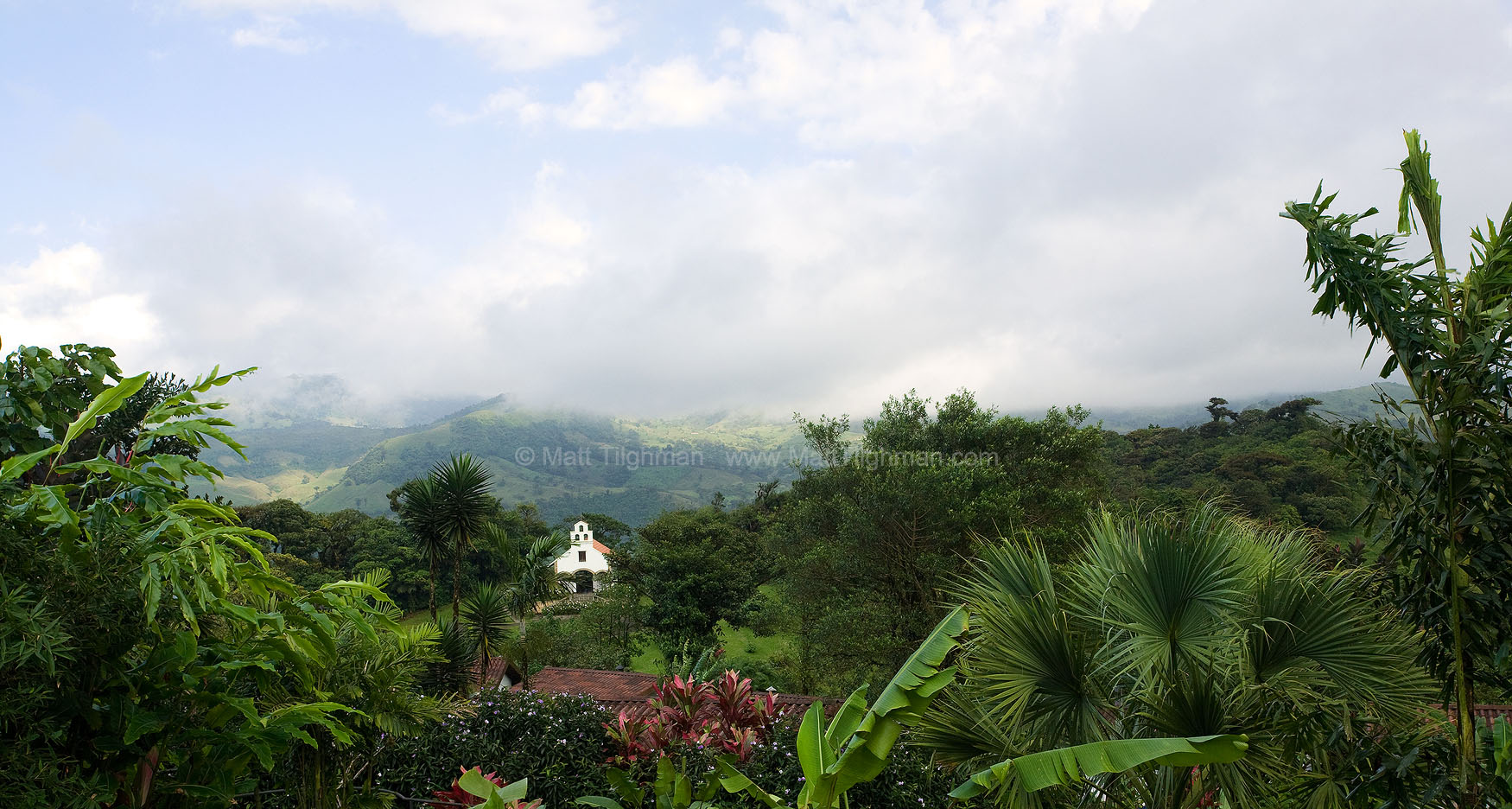Chapel In The Clouds - Costa Rica Cloud Forest Fine art stock photograph of a beautiful small chapel in Costa Rica. Now part of a resort, it used to be part of a mission, high up in the cloud forests.